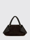 leather and suede handbag