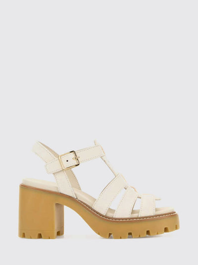 woman's heeled sandal