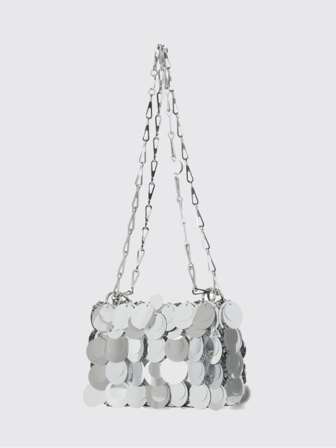 RABANNE OS mini sparkle shoulder bag