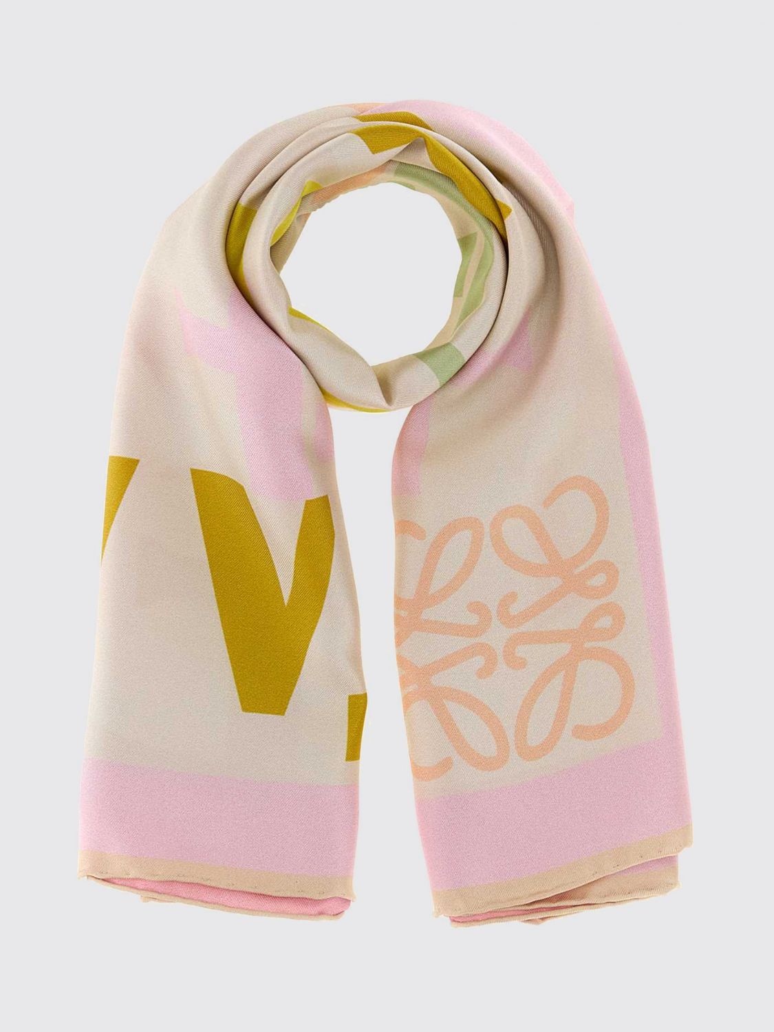 printed silk scarf