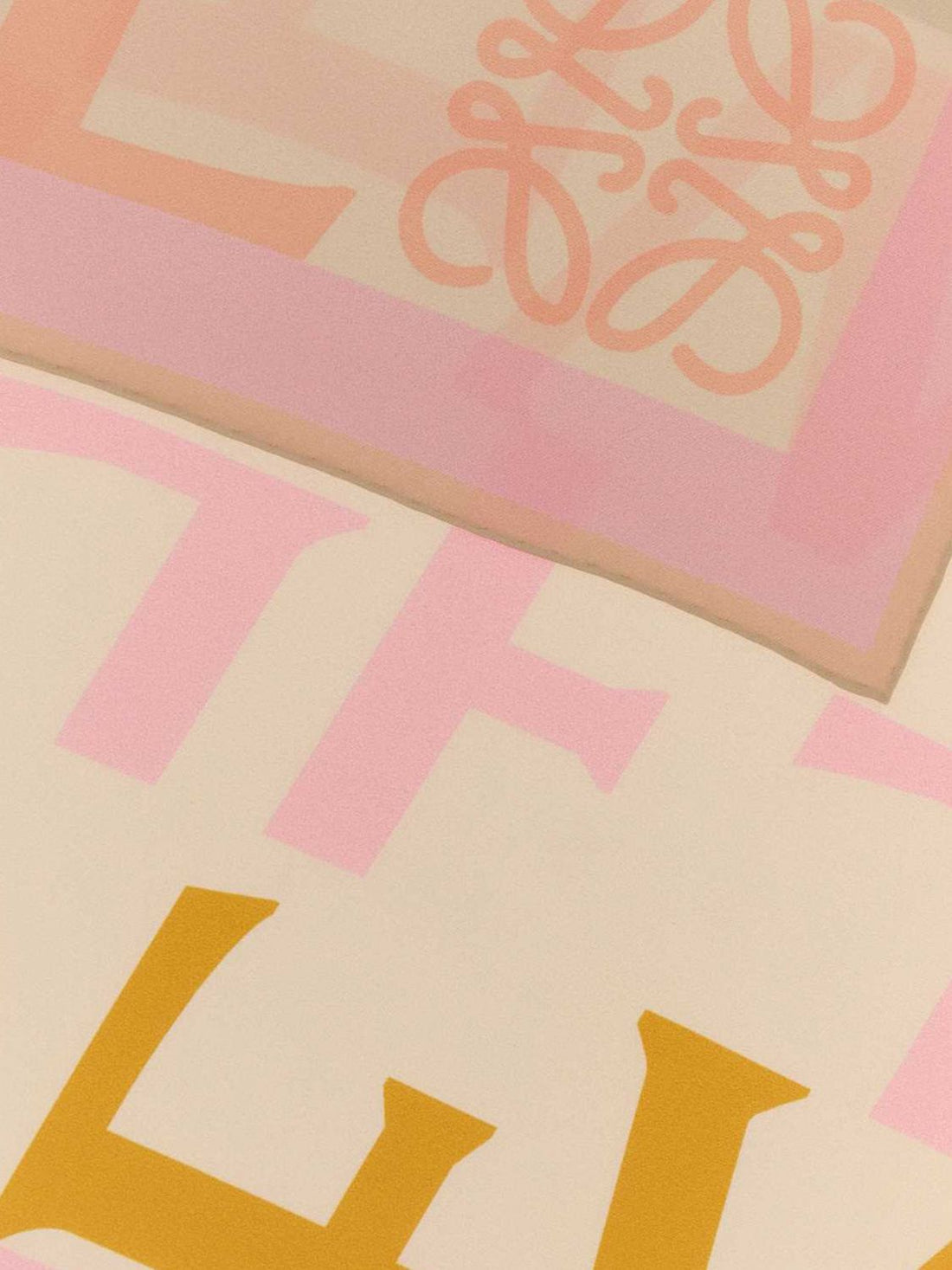 LOEWE OS printed silk scarf