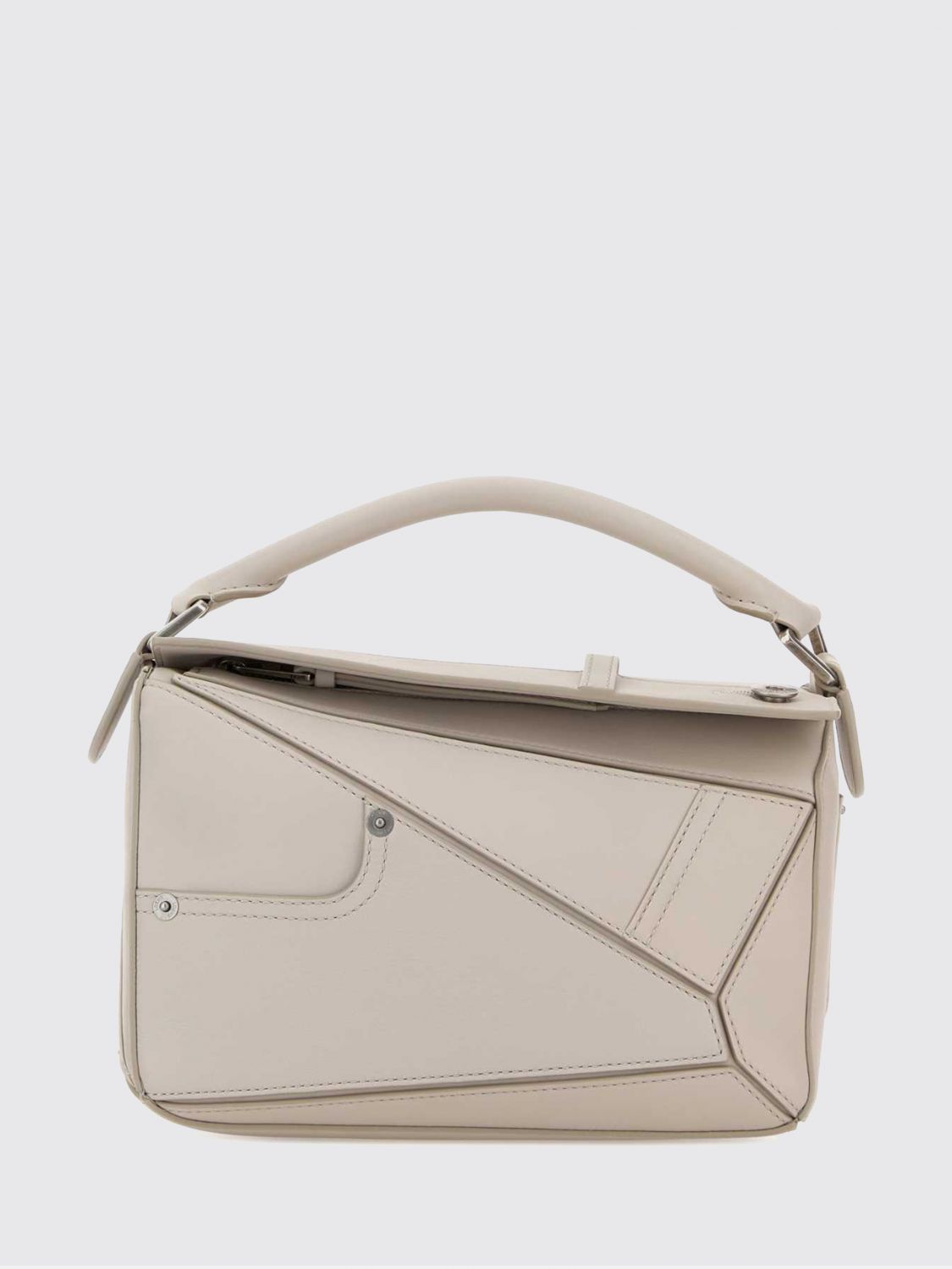 puzzle leather bag