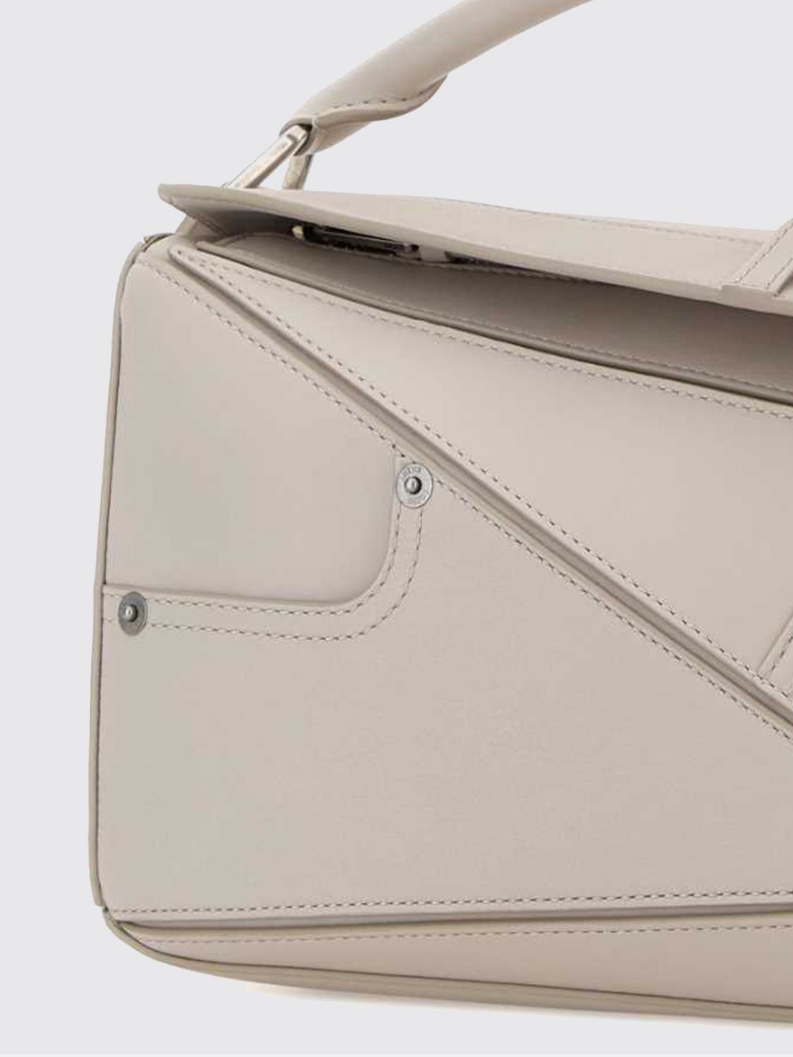 puzzle leather bag