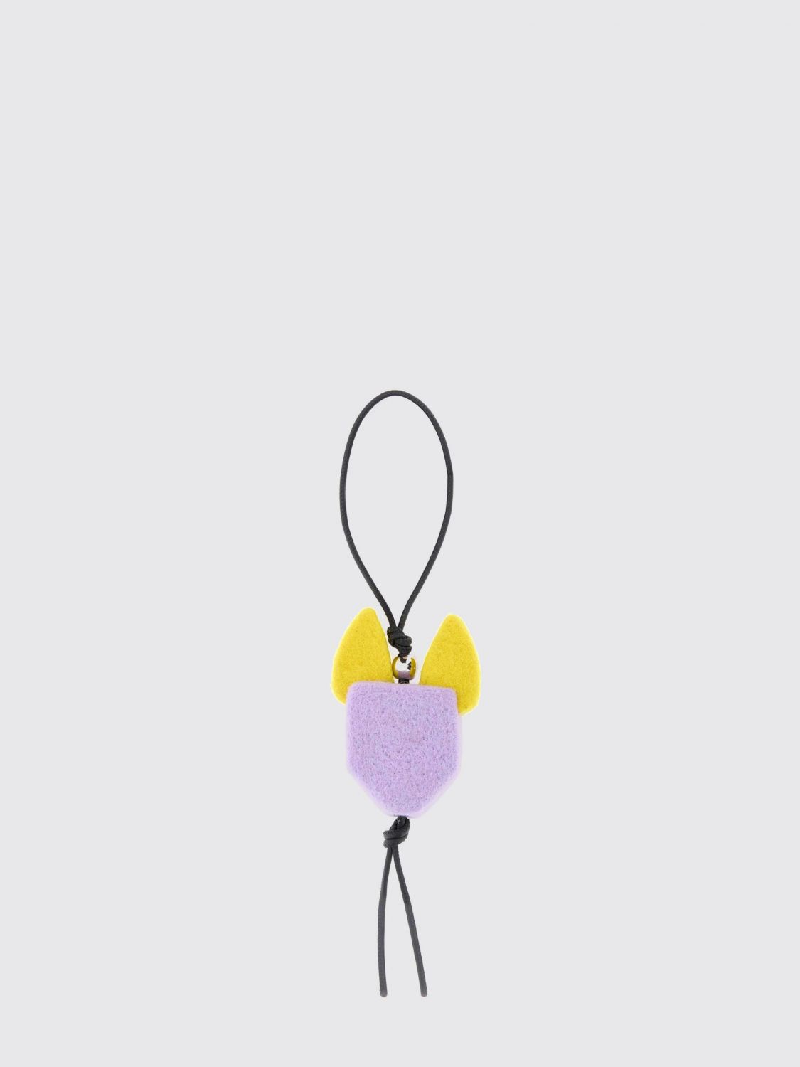 multicolor felt cat keychain