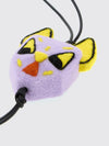 multicolor felt cat keychain