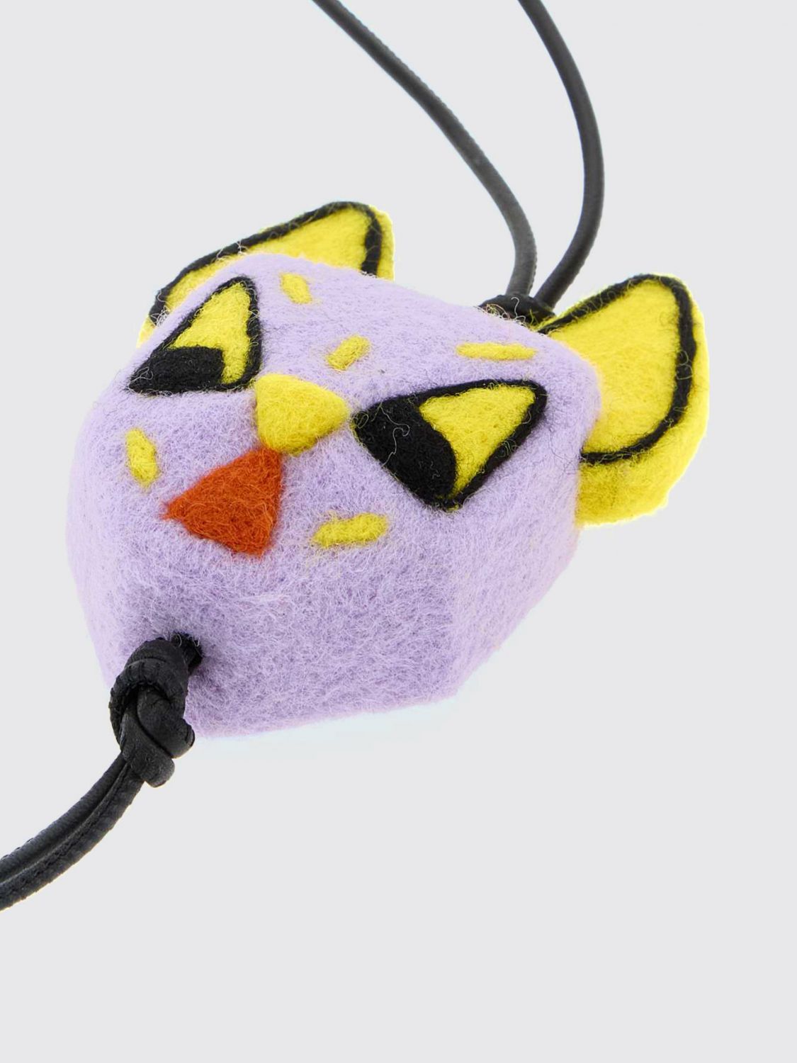 multicolor felt cat keychain