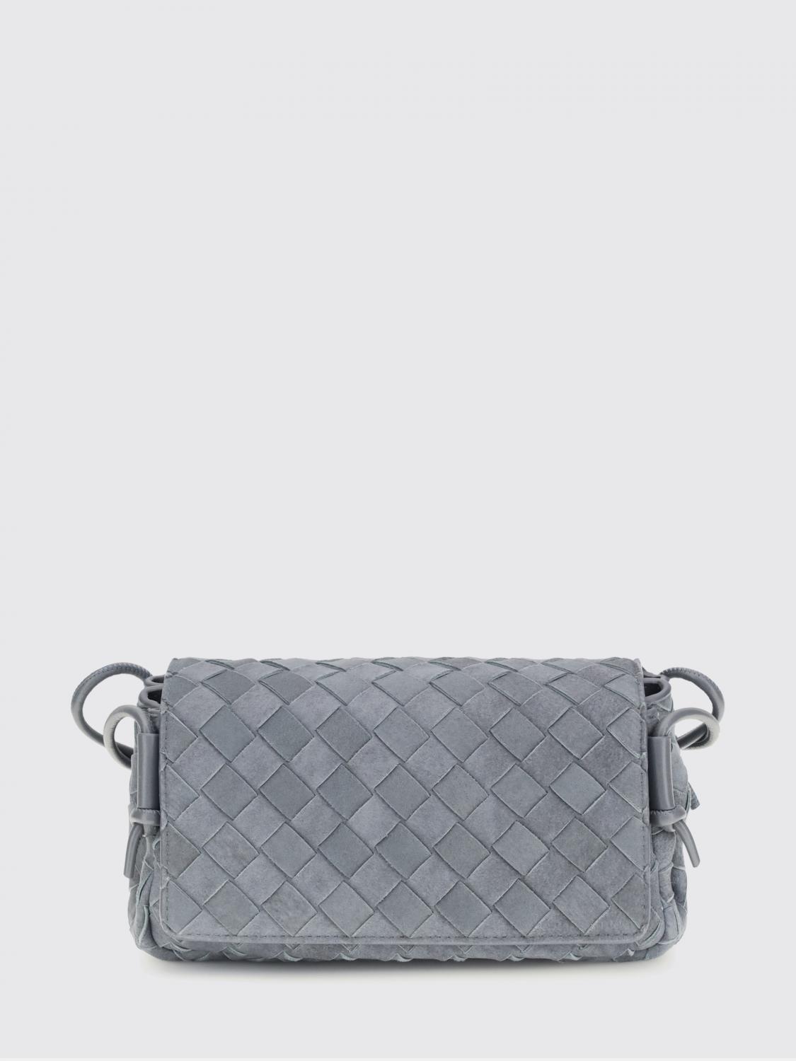 notturno woven suede bag