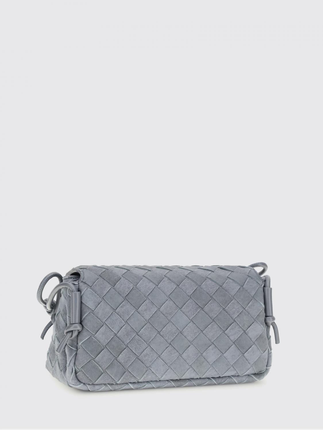 notturno woven suede bag