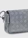 notturno woven suede bag