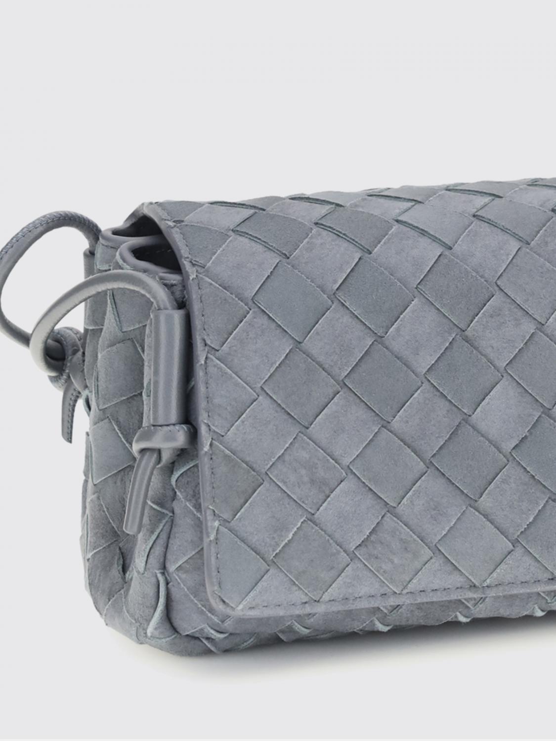 notturno woven suede bag