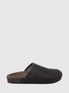 precious net mules in perforated leather with monile