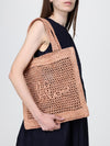 summer banana crochet raffia bag chloé