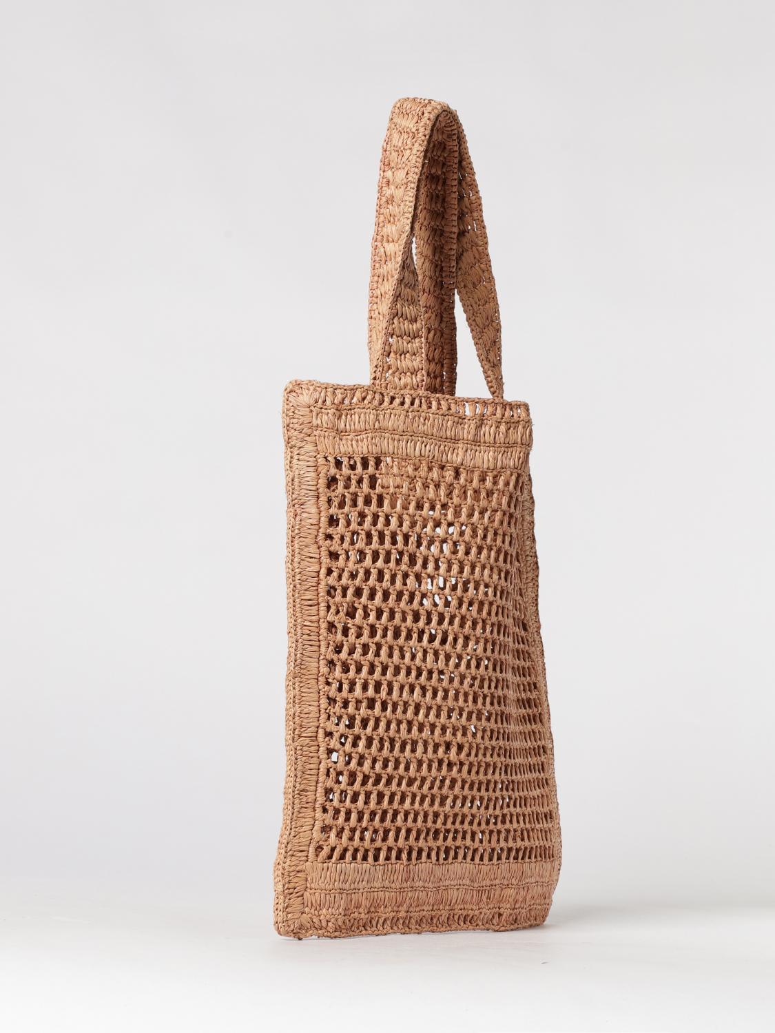summer banana crochet raffia bag chloé