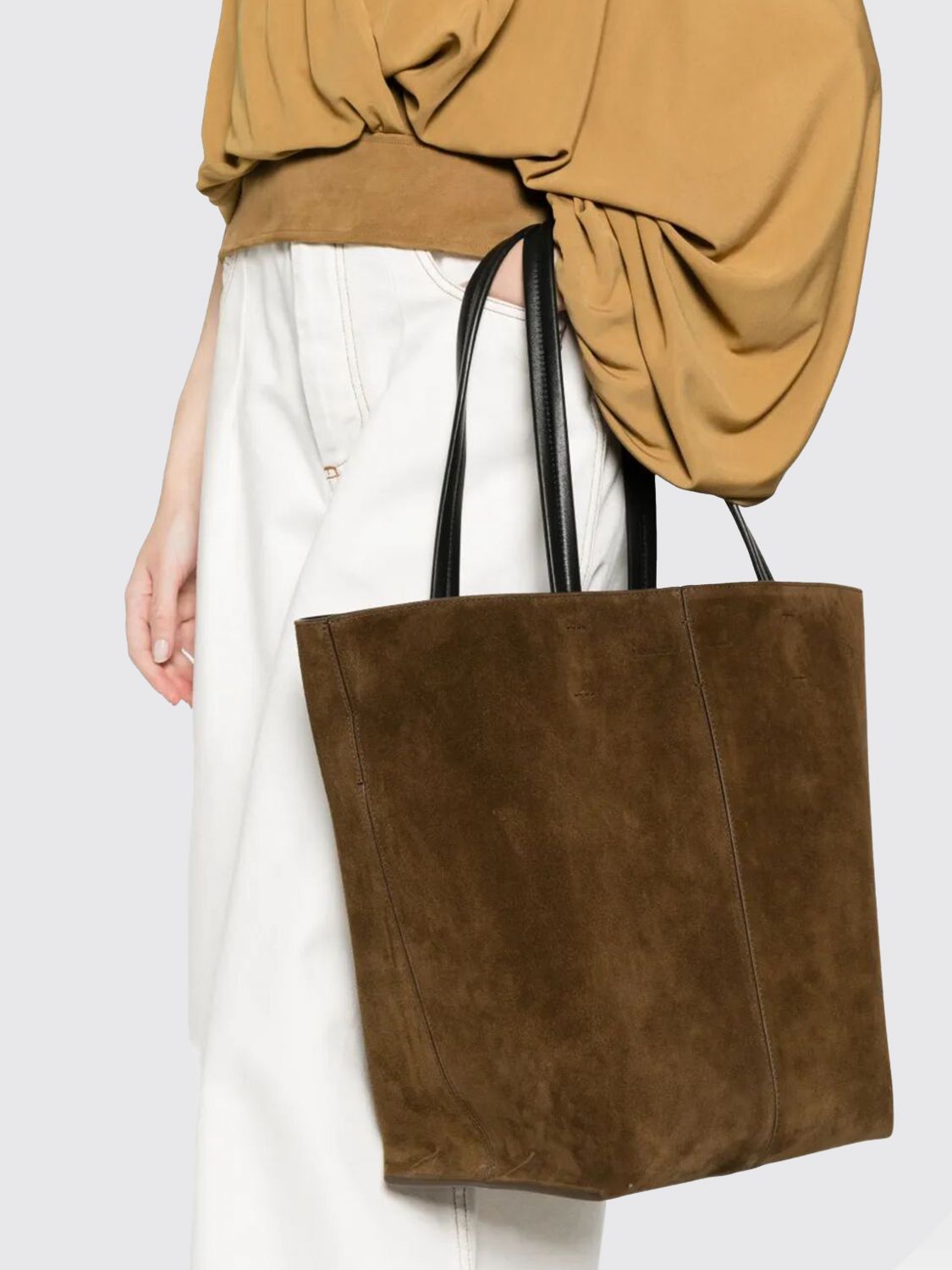 pot cabas suede bag