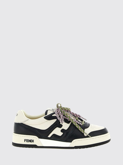 match leather sneakers