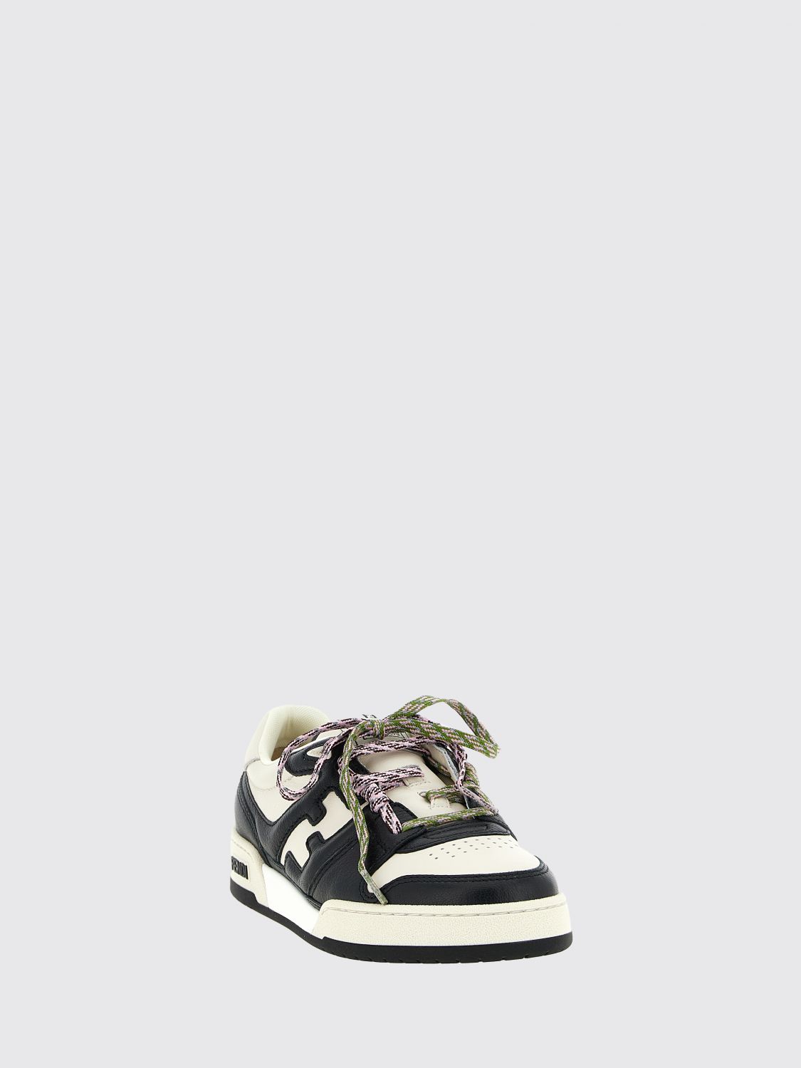 match leather sneakers