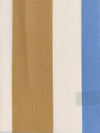striped cotton blend scarf with ysl monogram