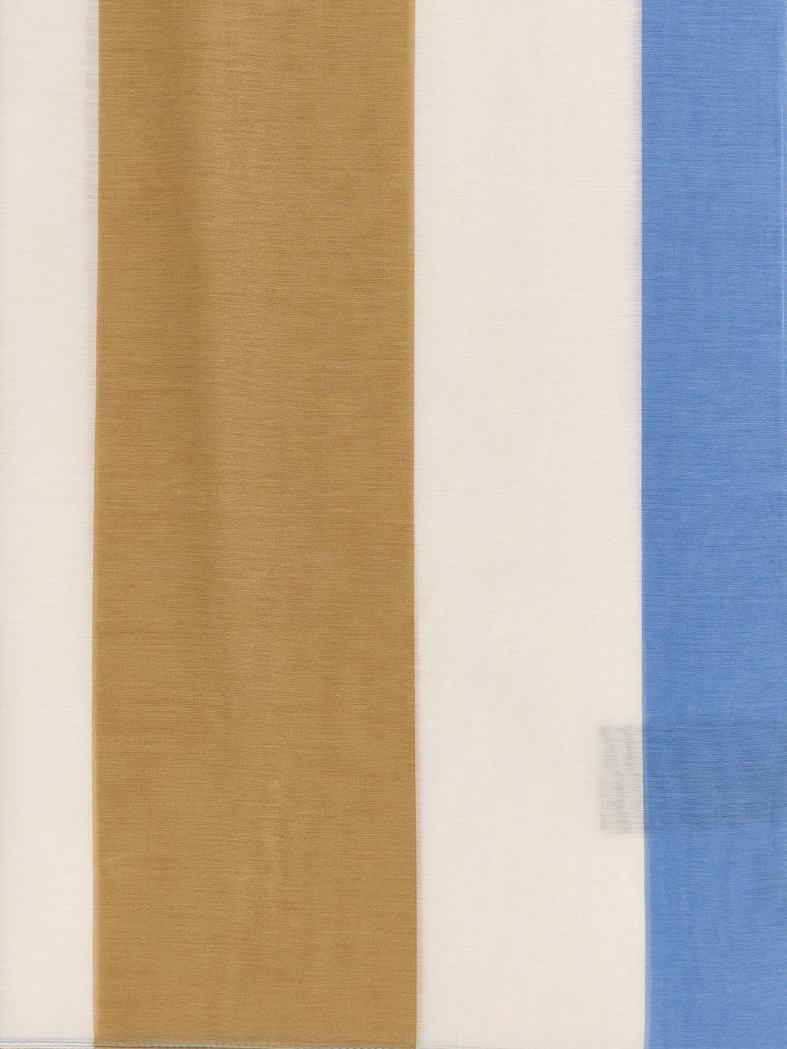 striped cotton blend scarf with ysl monogram