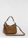 suede bag with embossed gg monogram
