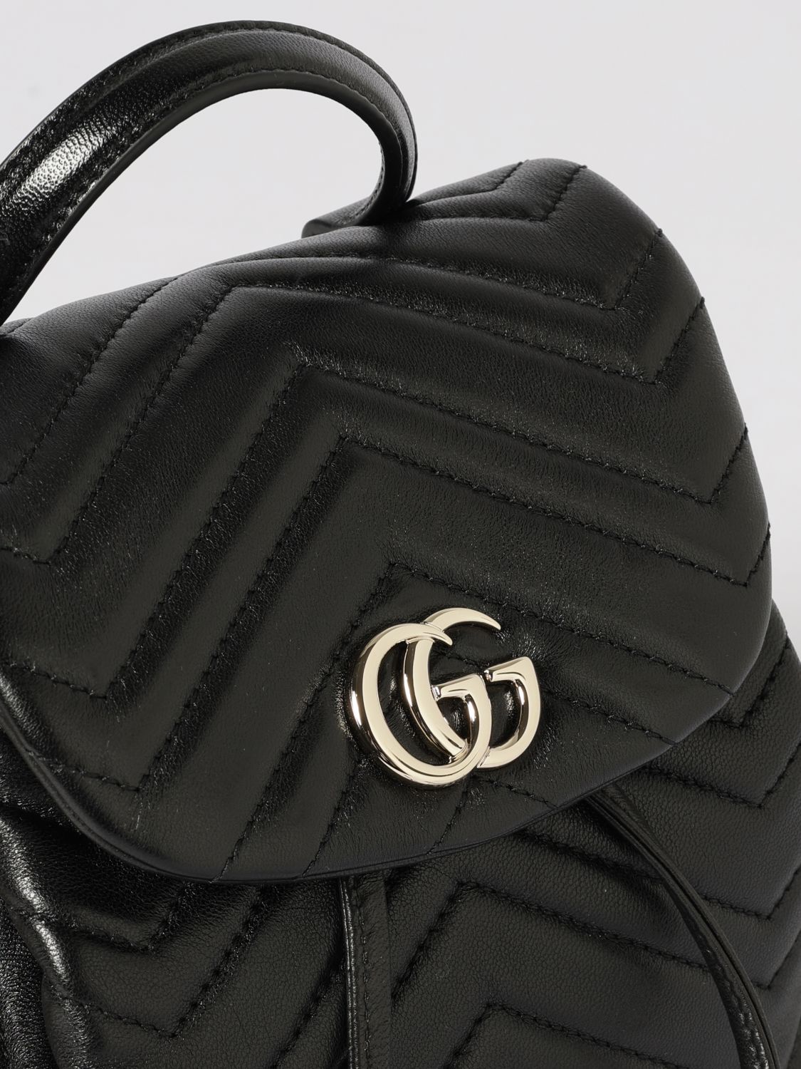 gg marmont chevron quilted nappa backpack
