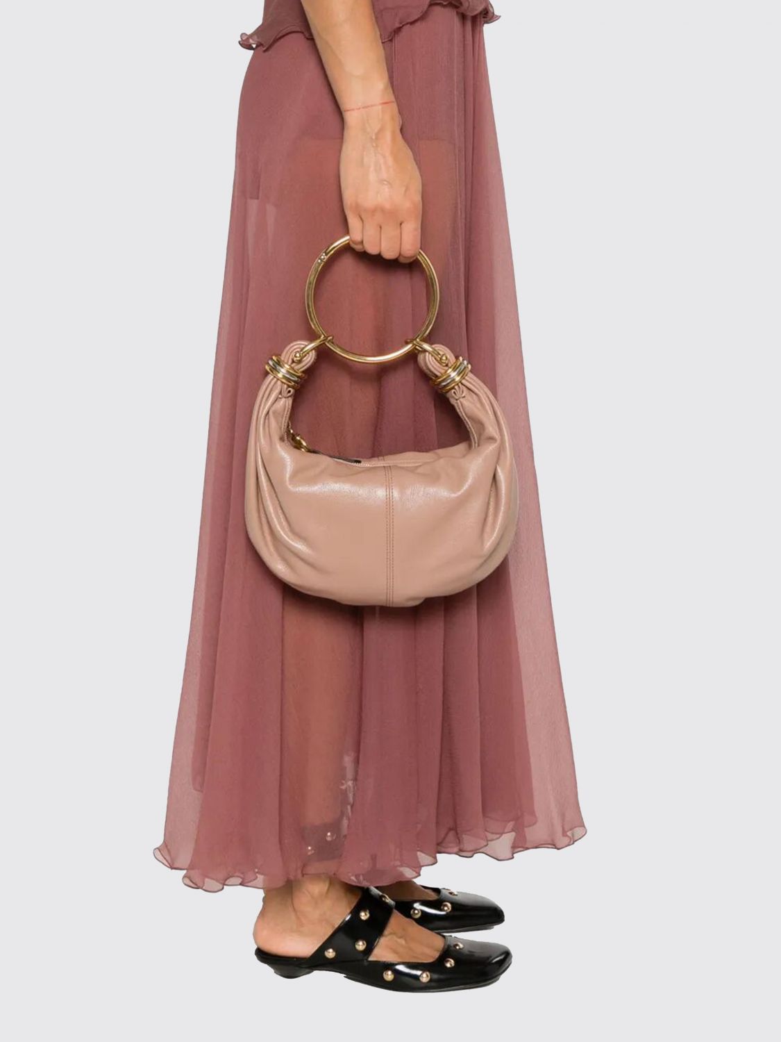 leather bracelet bag chloé