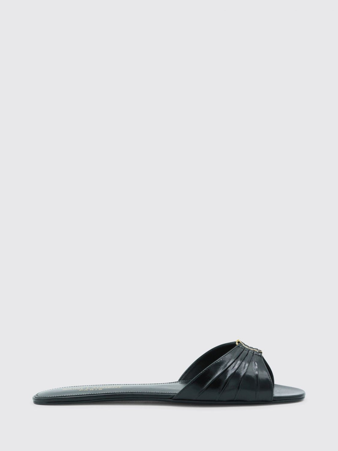 SAINT LAURENT 38 babylone leather mules