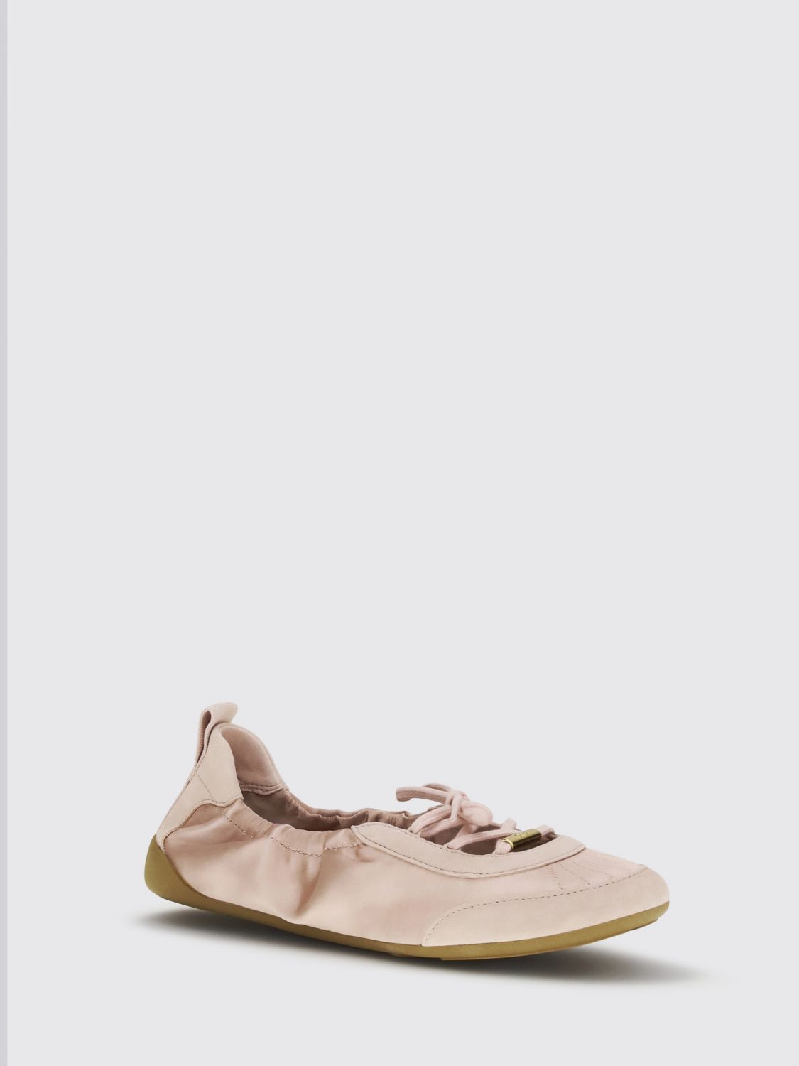 chloé kick nylon and suede ballerina flats