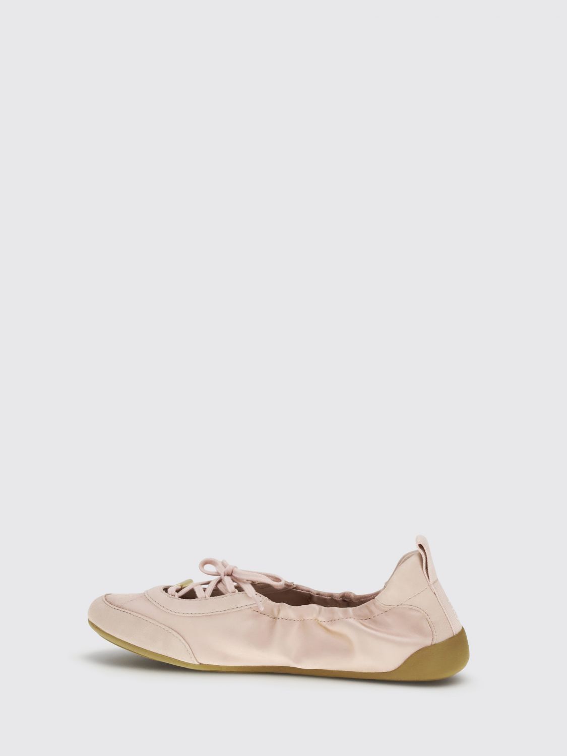 chloé kick nylon and suede ballerina flats