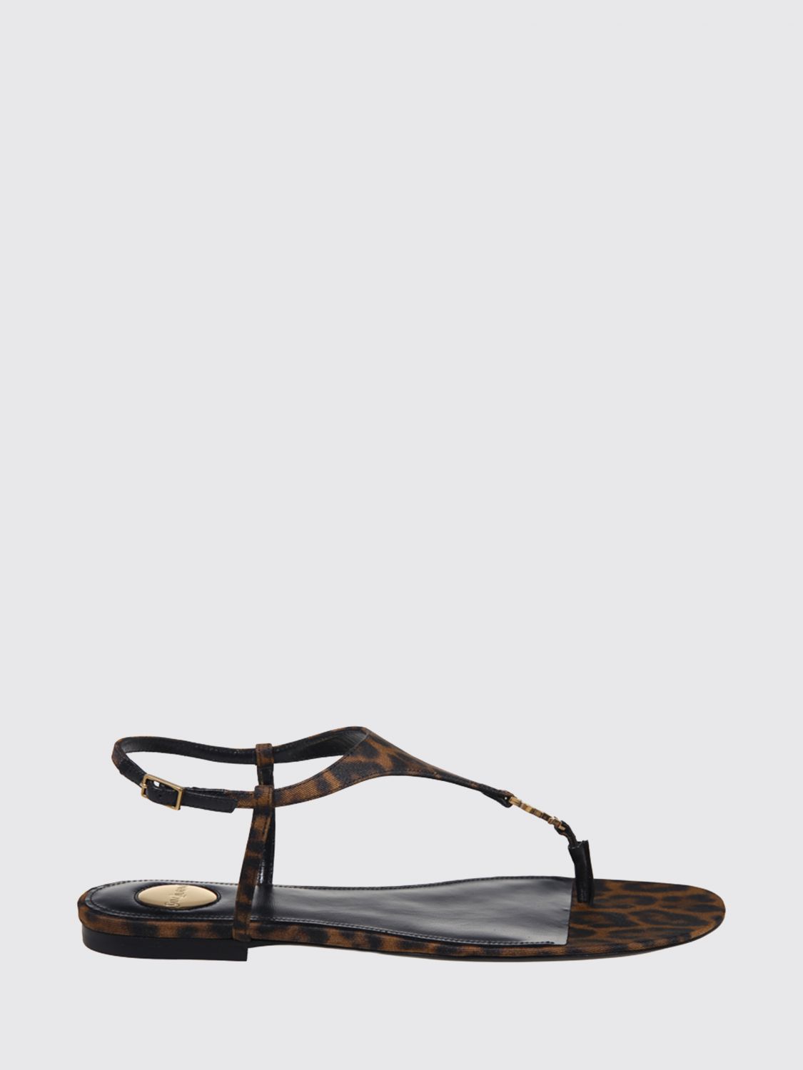 cassandra animal print viscose sandals