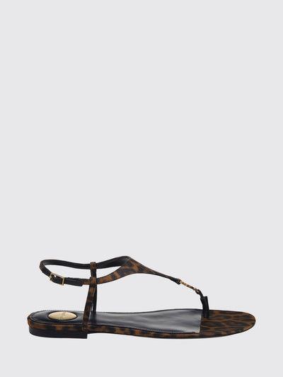 cassandra animal print viscose sandals