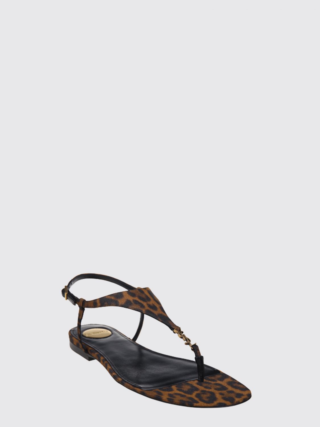 cassandra animal print viscose sandals