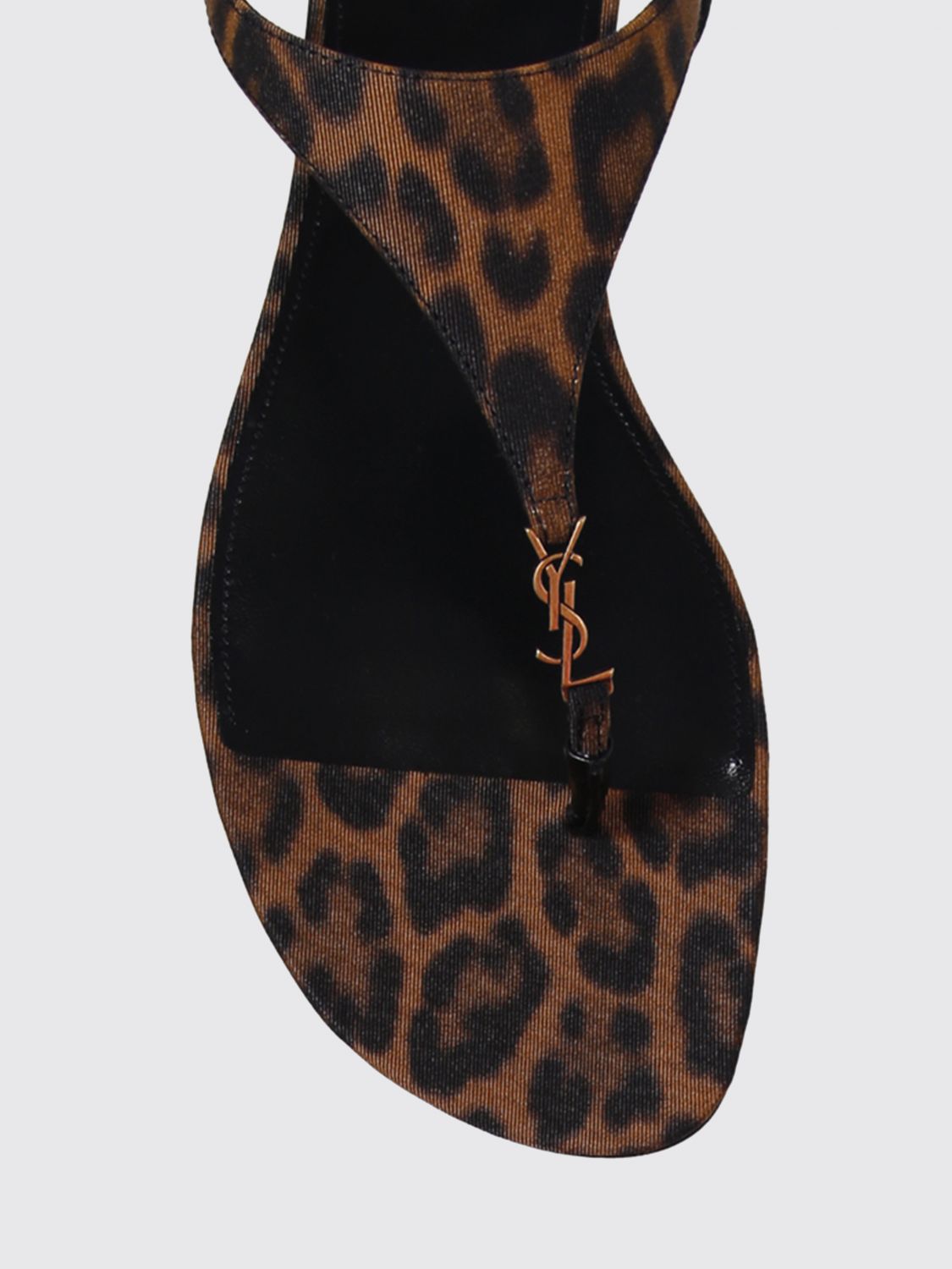 cassandra animal print viscose sandals