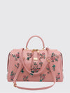 vittoria embroidered rhinestone leather bag