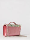 belle vivier satin clutch with embroidered sequins