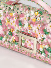 belle vivier satin clutch with embroidered sequins