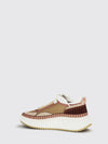 nama mesh and suede sneakers chloé