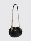plissé draped leather bag chloé