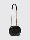 plissé draped leather bag chloé