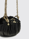 plissé draped leather bag chloé