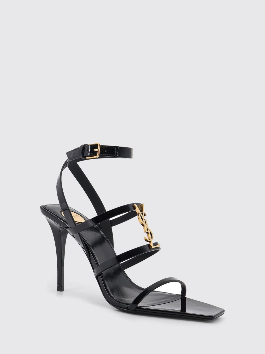 SAINT LAURENT 36 cassandra patent leather sandal