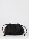 chloé plissé ruched fabric clutch
