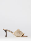 alexia raffia mules with embroidered logo