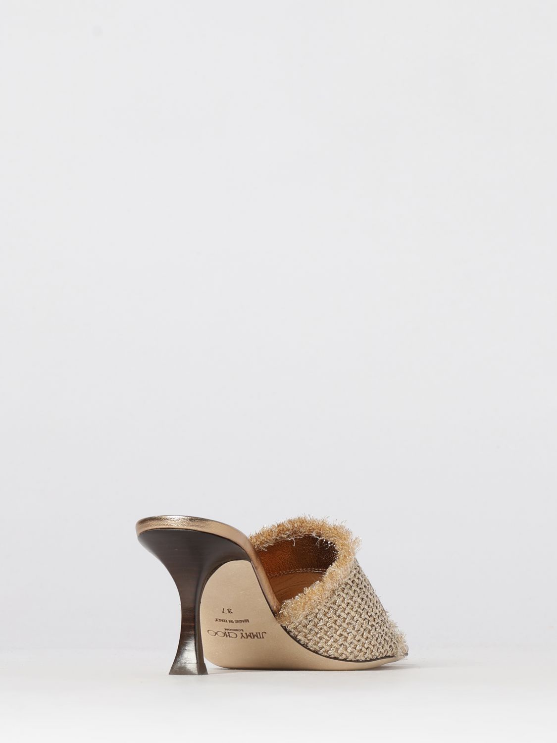 alexia raffia mules with embroidered logo