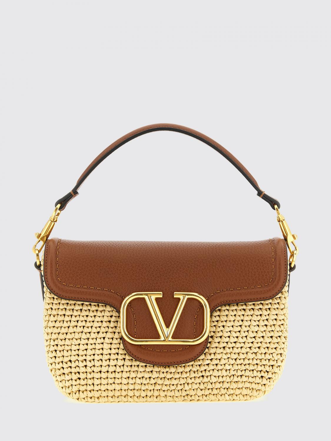 alltime raffia and grain leather bag