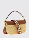 alltime raffia and grain leather bag