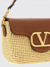 alltime raffia and grain leather bag