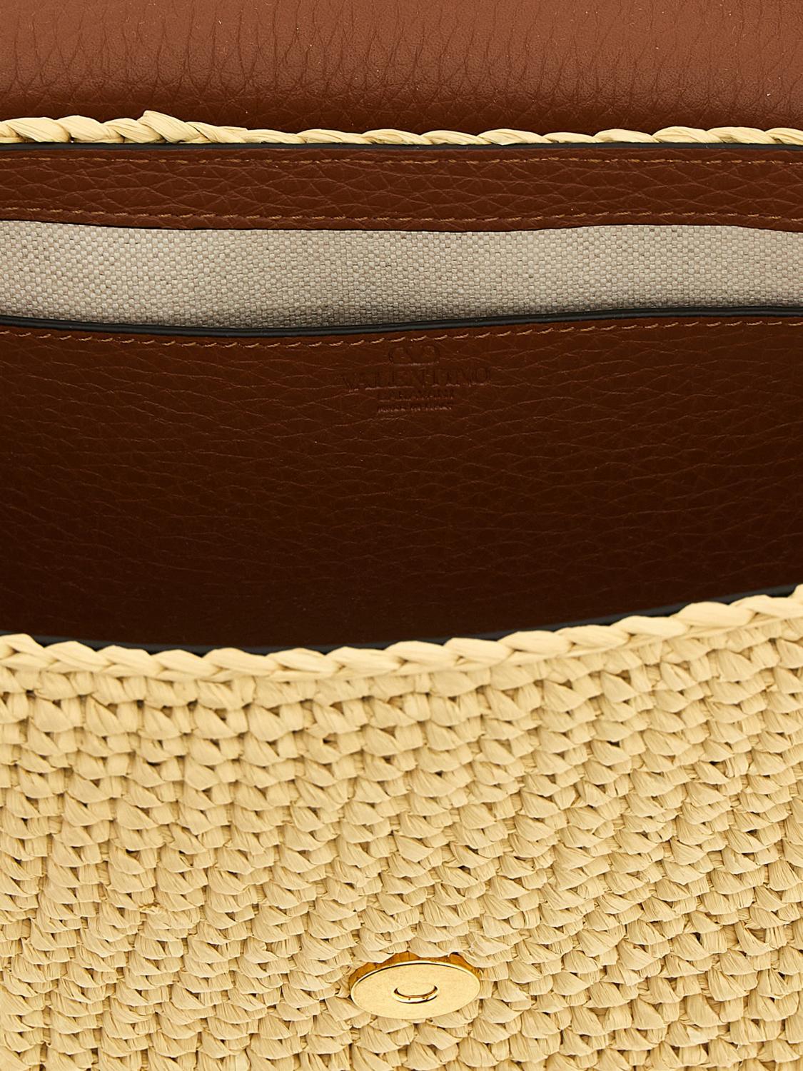 alltime raffia and grain leather bag