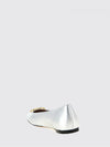 vlogo signature laminated leather ballerina flats