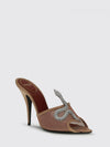 coeur vipère rhinestone mesh nylon mules