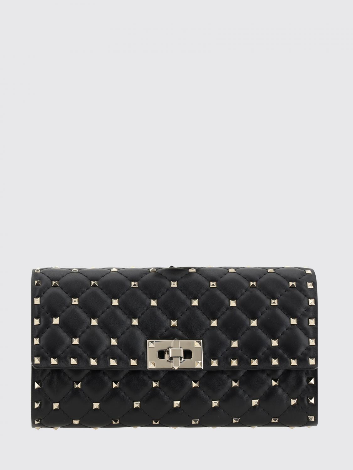 rockstud spike matelassé nappa clutch